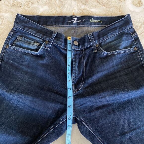7 For All Mankind Slimmy Straight Leg Jeans - Picture 12 of 13